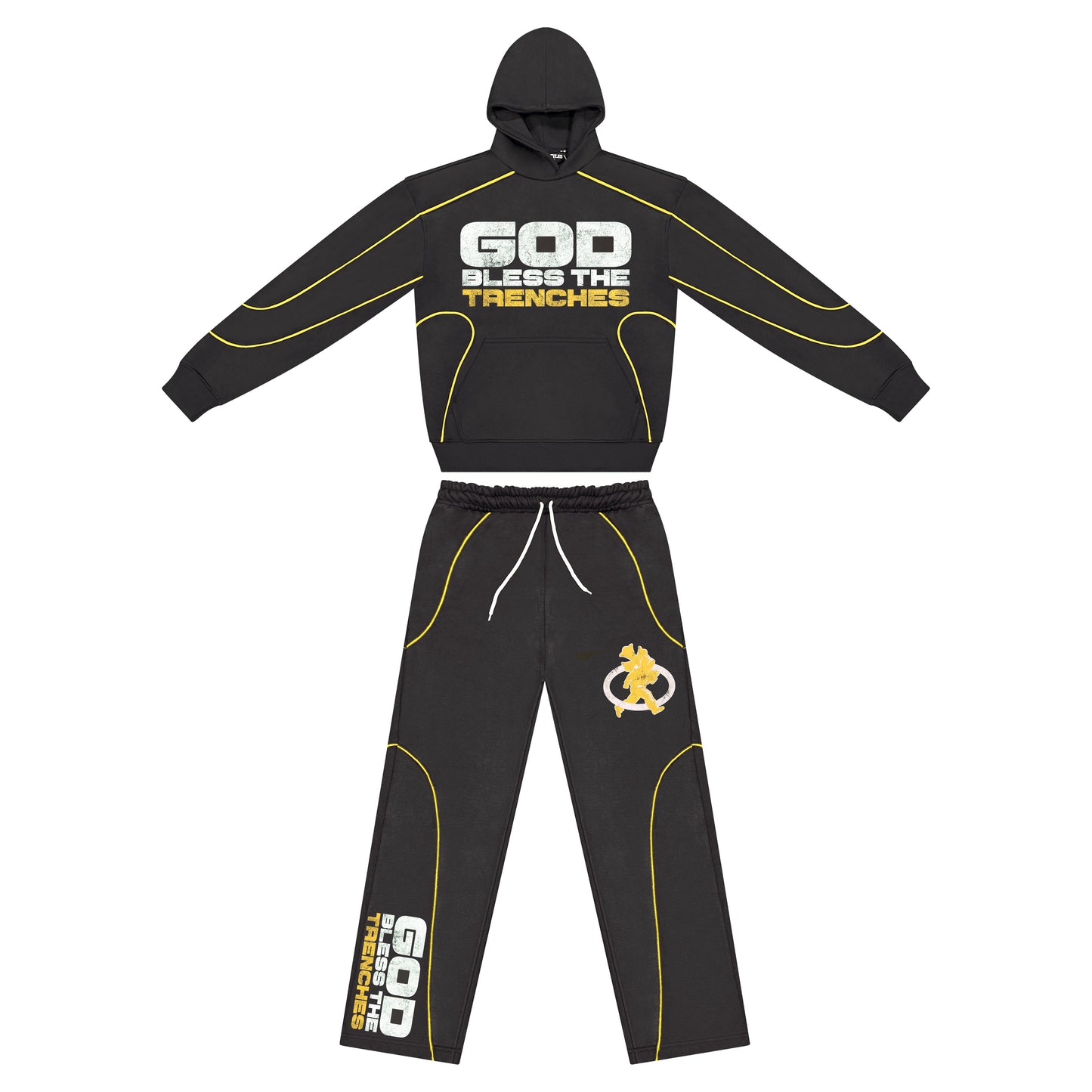 God Bless The Trenches "Cross Bearer" Black Sweatsuit